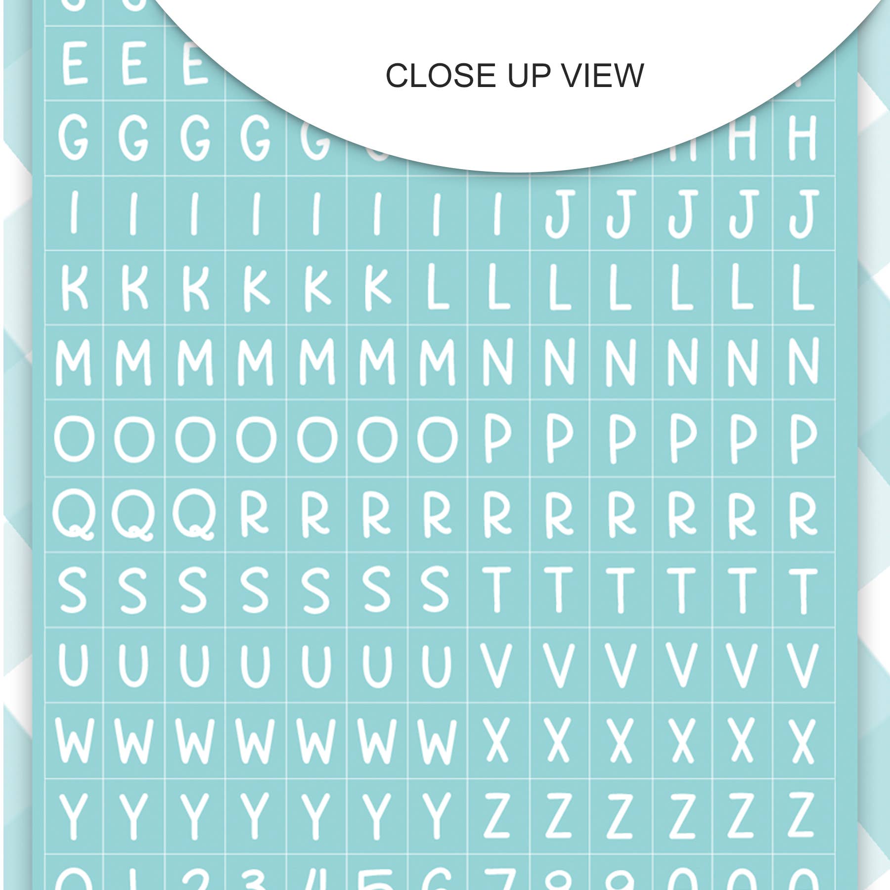 Pretty Little Studio - Wholesale Sticker - ABC Tiny Tile Stickers (Blue Moon) - Sunshine Collecti1