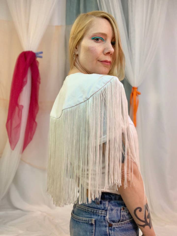 Shop Journal Vintage - Wholesale Blouse - Women's - Fringe chain detachable collar6