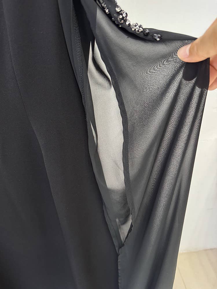 Productseeker - Vente Robe de soirée – femme - Robe de soirée longue élégante avec perles et strass DR863Y 20258