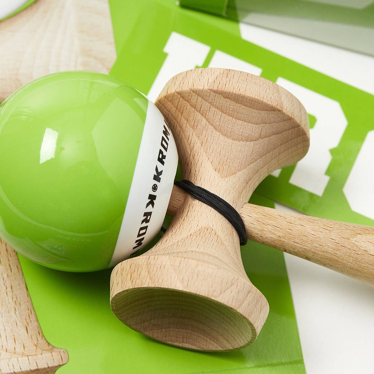 KROM KENDAMA - Wholesale Wood Toy - Kids - KROM · POP LOL LIME GREEN · KENDAMA5