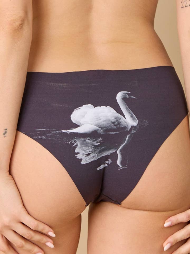 Freecut Swan Animal Print Panty for wholesale by Esquisse Lingerie