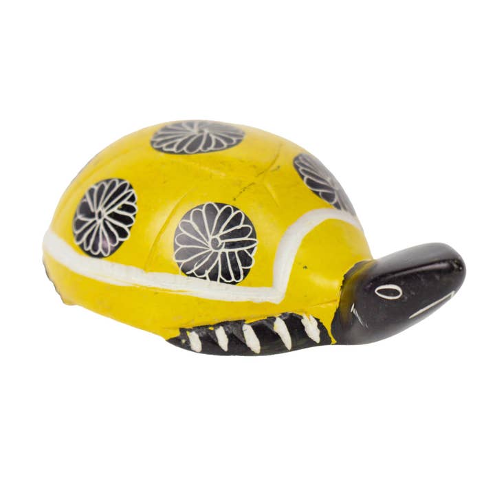 Global Crafts – Engroshandel Pyntefigur – Enkelt Sæbestensskildpadder - 3,5 tommer5