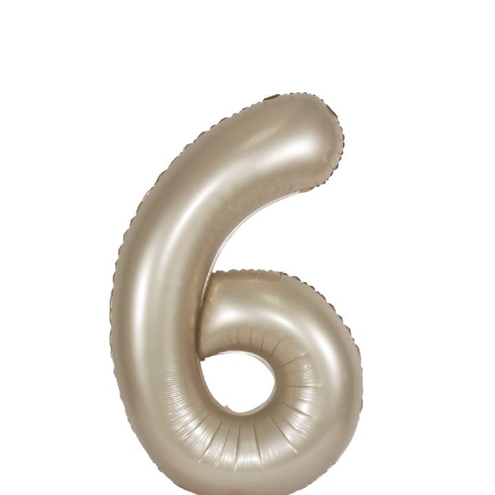 THE BALLOON HUB - Wholesale Balloon - DecoChamp Champagne Gold Foil Number Balloons (0 to 9) - 34 in.6