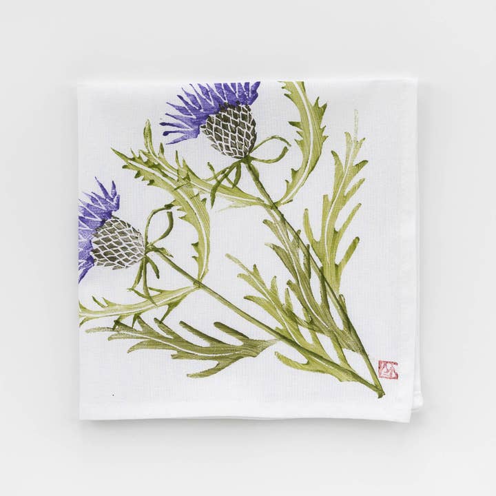 PRETTY FLOURS - Wholesale Dinner & Cloth Napkin - Napkins | Set of 4 - Thistle