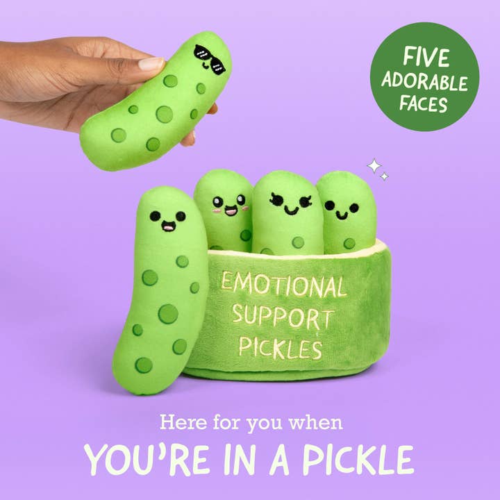 What Do You Meme - Wholesale Stuffed/Plush Toy - Kids & Baby - Emotional Support Pickles - Set of 5 Pickles2