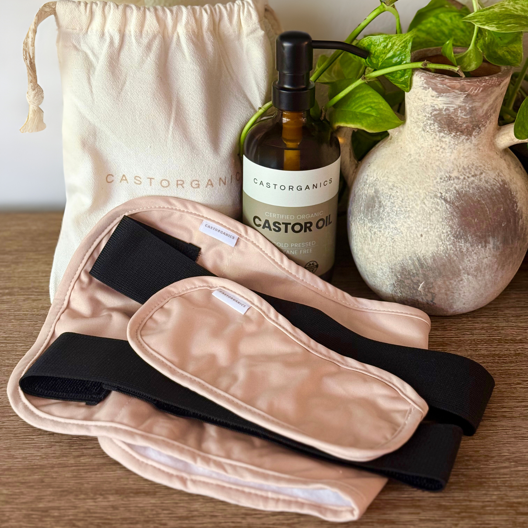 CASTORGANICS - Wholesale Cotton Pad - Organic Cotton Castor Oil Packs1