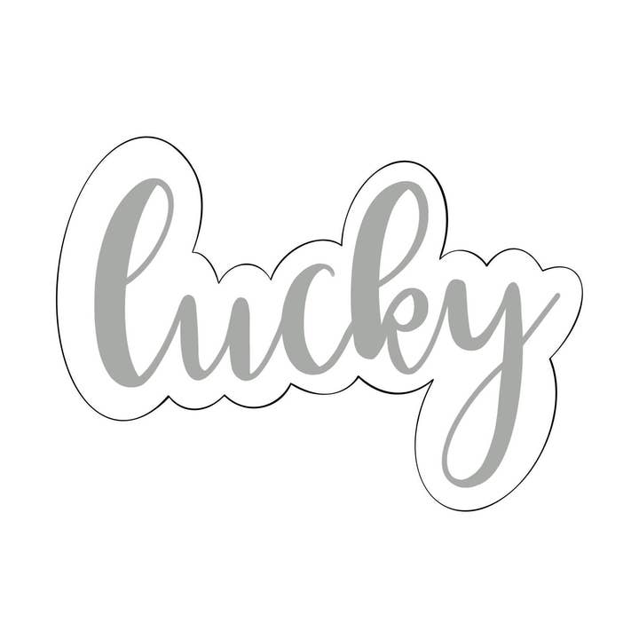 Lucky Font Plaque for wholesale by Maison’s Custom Cutters