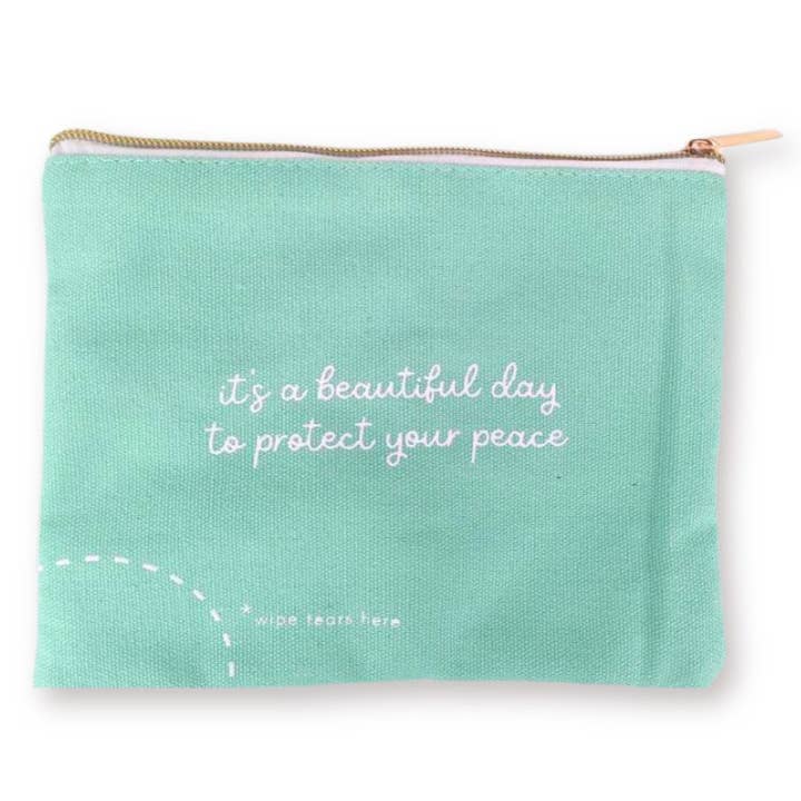 Tiny Gift Society - Wholesale Makeup/Cosmetic Bag - Protect Your Peace Cosmetic Pouch | Make-up Pencil Bag