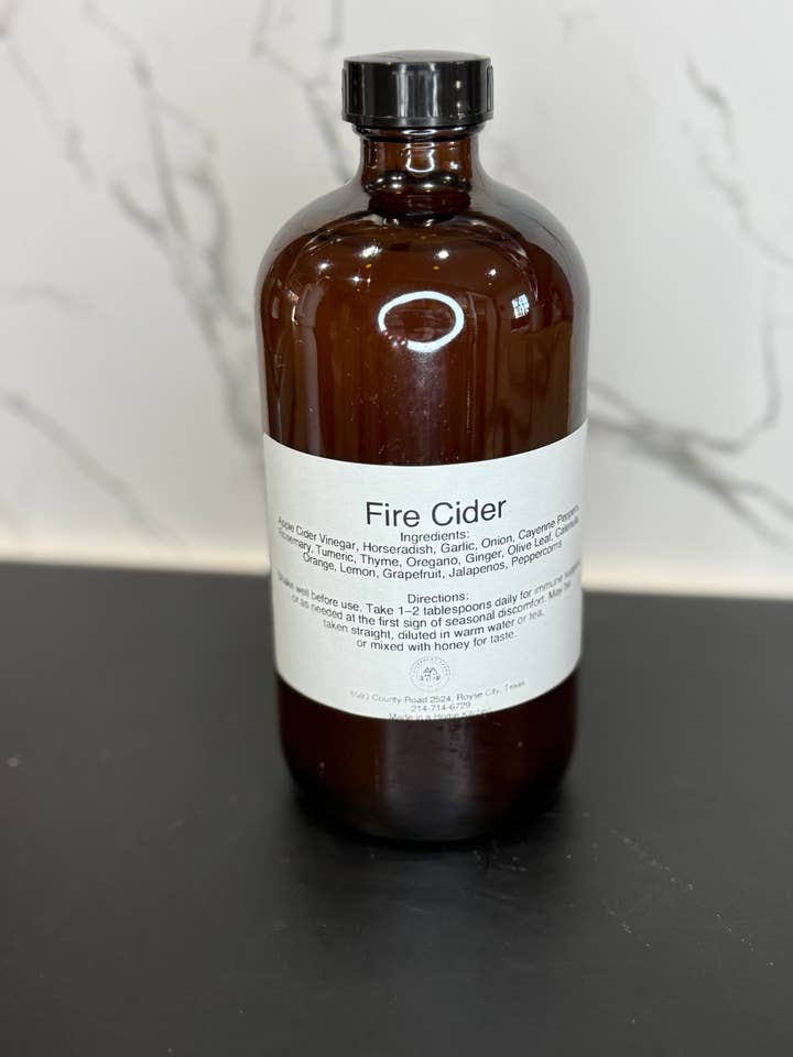 Organic Fire Cider for wholesale by Hullabaloo Farms