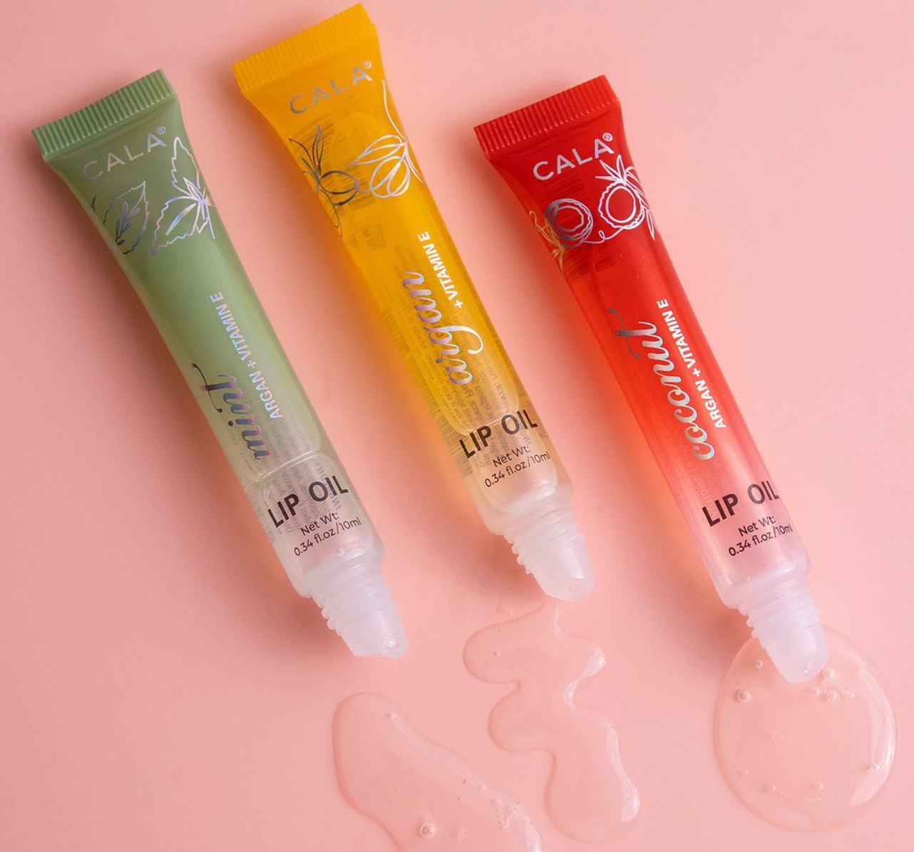 Best Beauty Group - Wholesale Lip Gloss - CALA LIP OIL TRIO WATERMELON STRAWBERRY JOJOBA ARAGAN MINT3