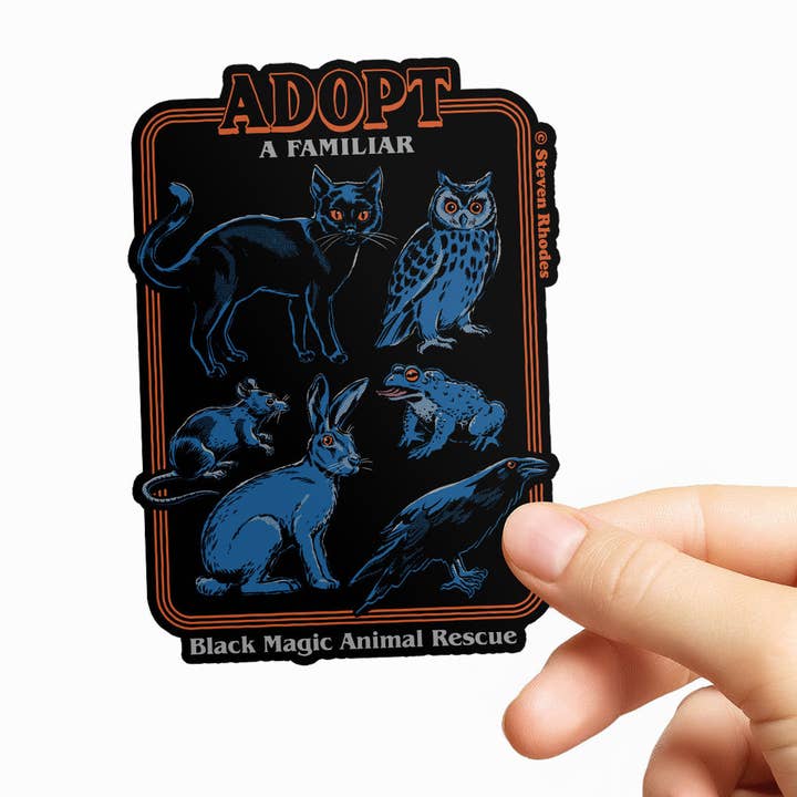 Hybris Production AB - Wholesale Sticker - Steven Rhodes - Adopt A Familiar Sticker1