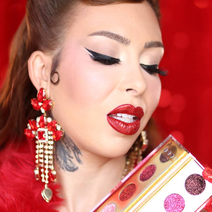 Dafna Beauty – wholesale Lipstick – ‘Vintage Vegas Showgirl' - Pressed Glitter Palette5