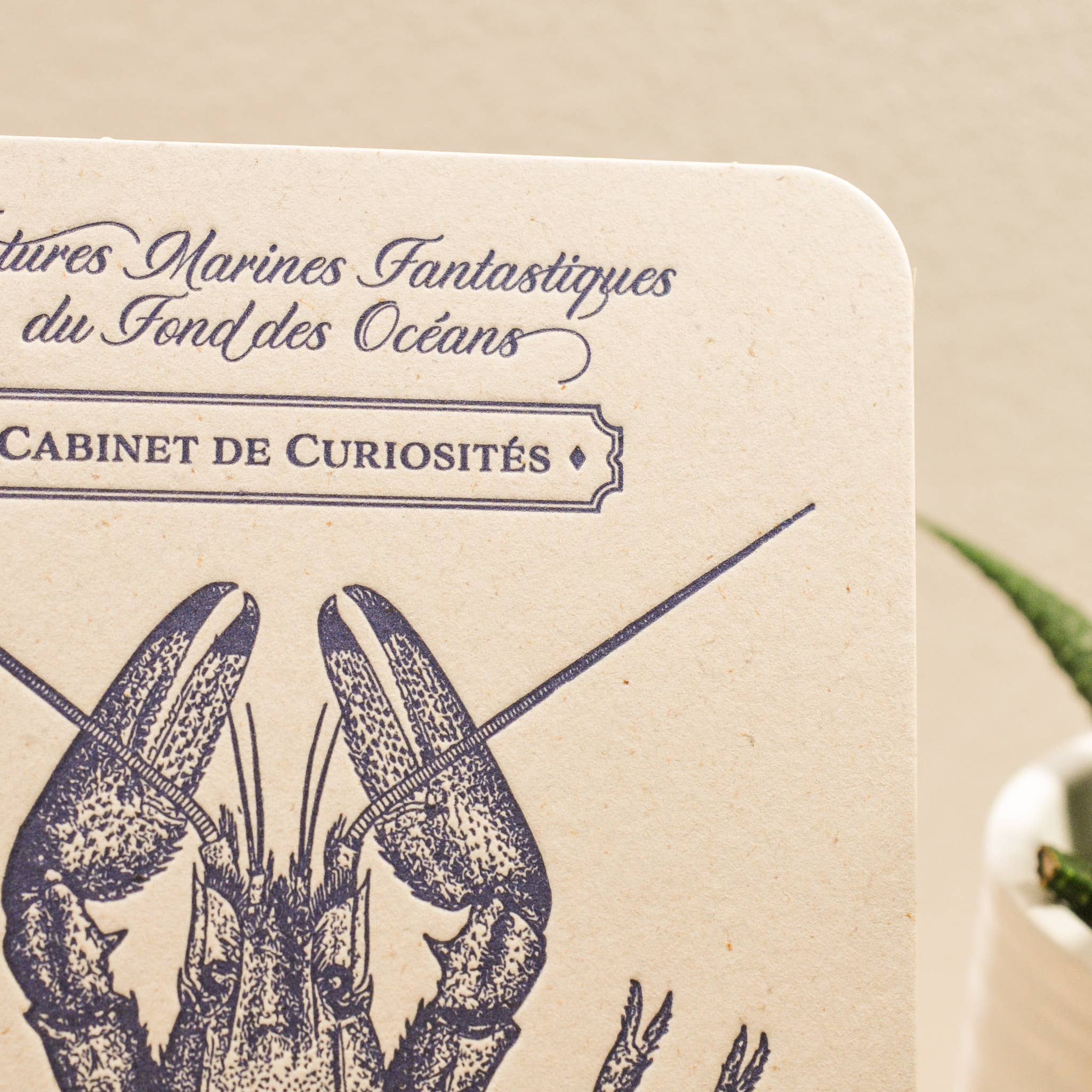 L'Atelier Letterpress - Wholesale Everyday Greeting Card - Letterpress Card Lobster1