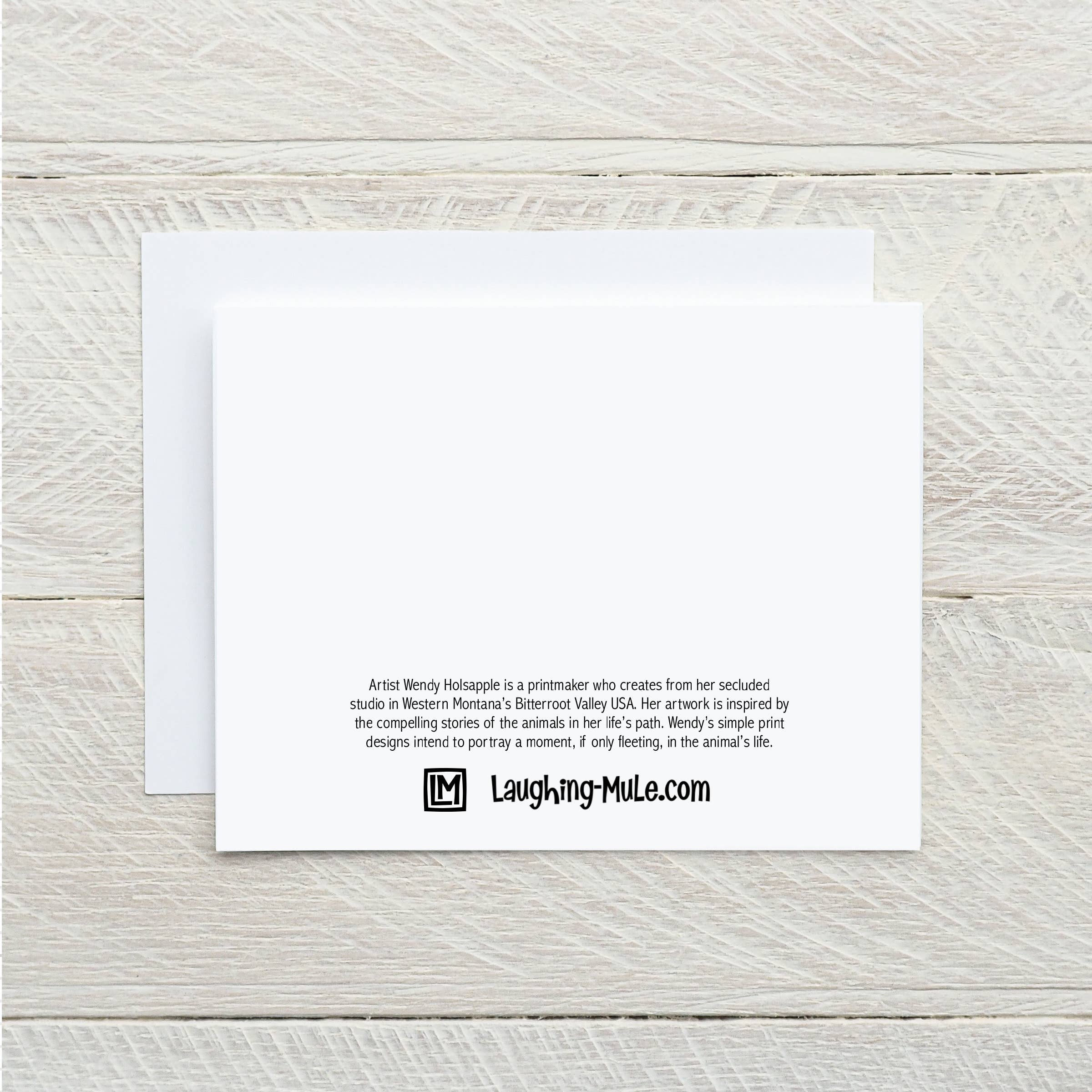 Laughing Mule Press - Wholesale Everyday Greeting Card - "Donkey Love 2" Notecard2