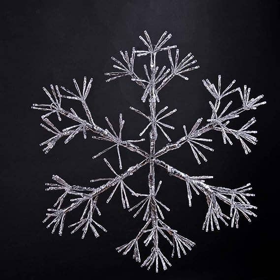 LIGHTSHARE - Wholesale Christmas Decoration - Warm White Snowflake Light - 24IN and 36IN Options Available2