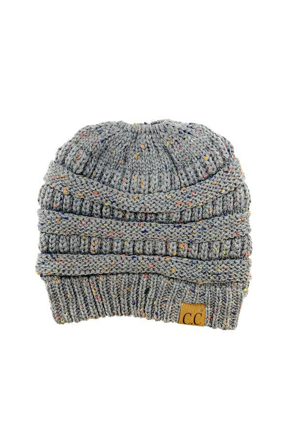 Suzie Q USA – wholesale Beanie – Women's – CC Cable Knit Beanie Tail Confetti Hat7