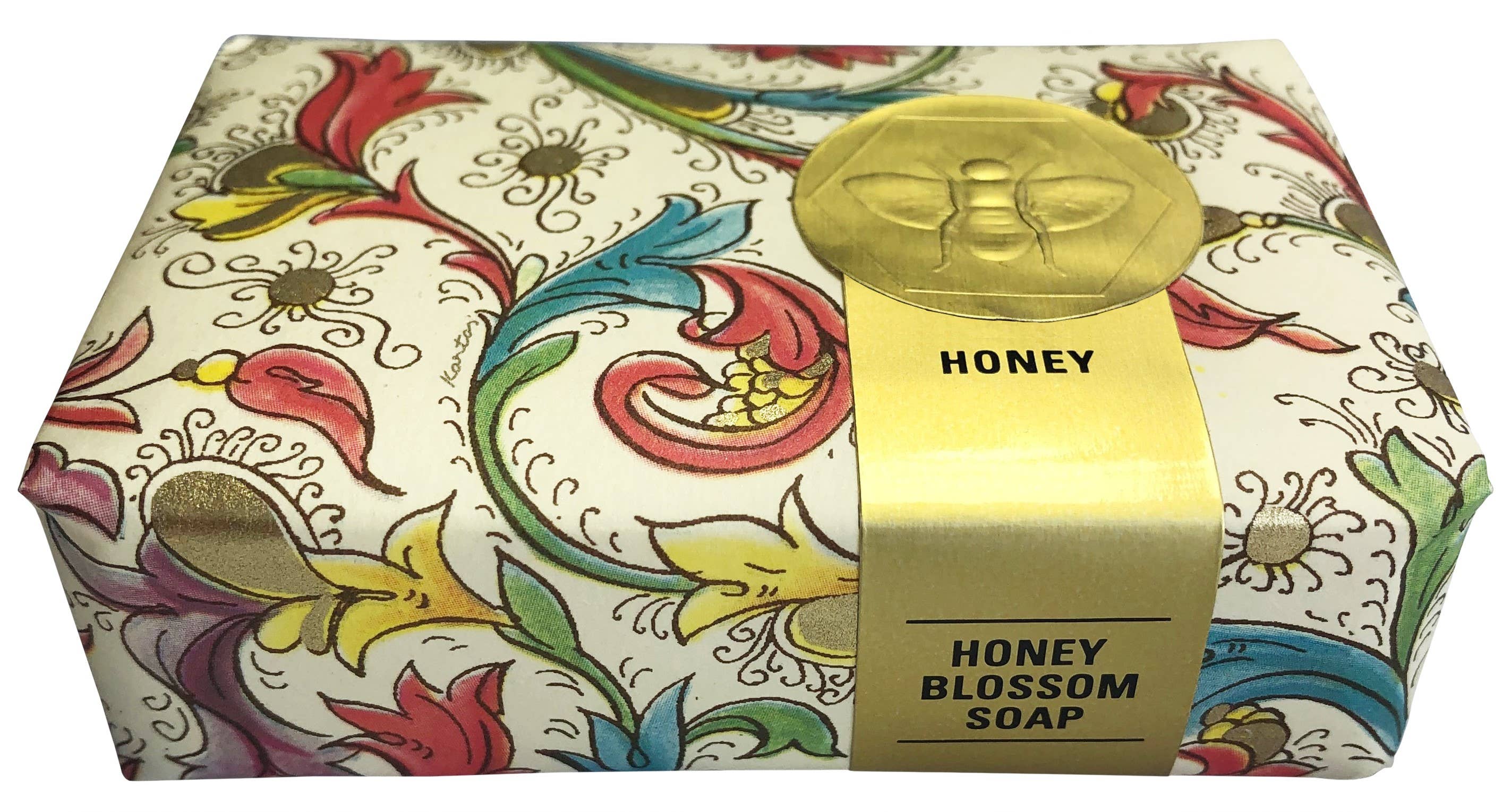 Honey House Naturals - Wholesale Bar Soap - Florentine Paper Wrapped Soap Display - 18ct9
