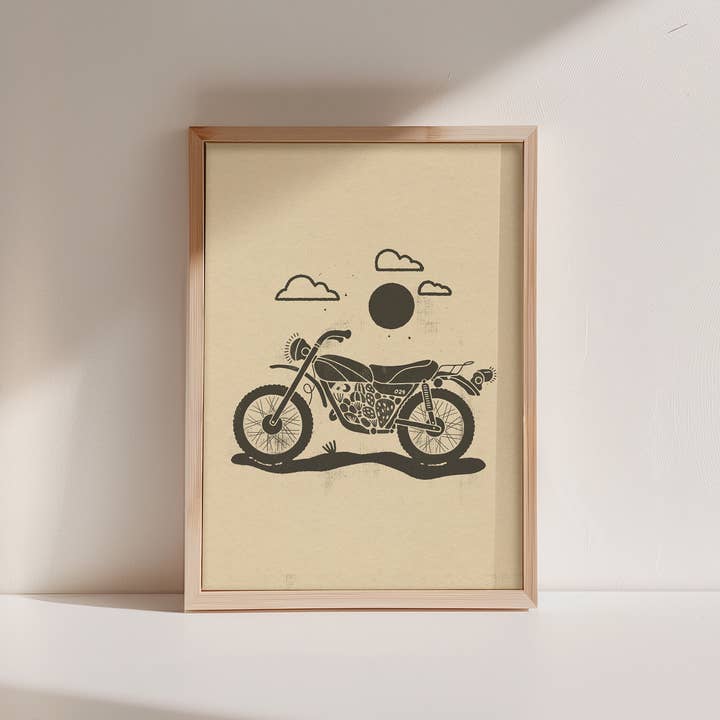 Amber Morgan - Wholesale Art Print - Desert Motorbike 8x10 Art Print1