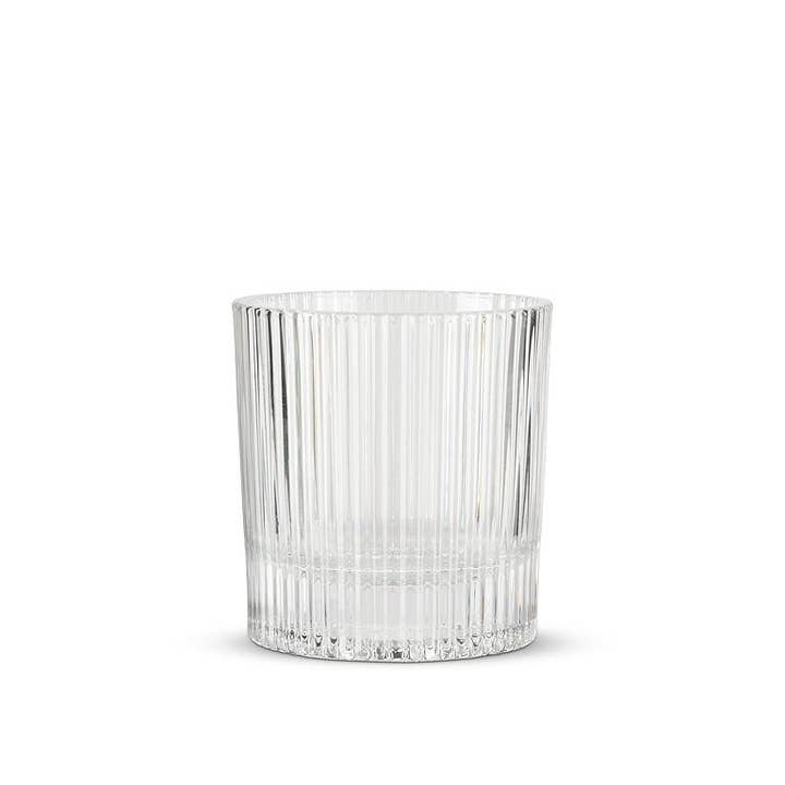 Abbott - Wholesale Cocktail/Liquor Glass - Vertical Optic Tumbler-Clear-3.5"H(10oz)4