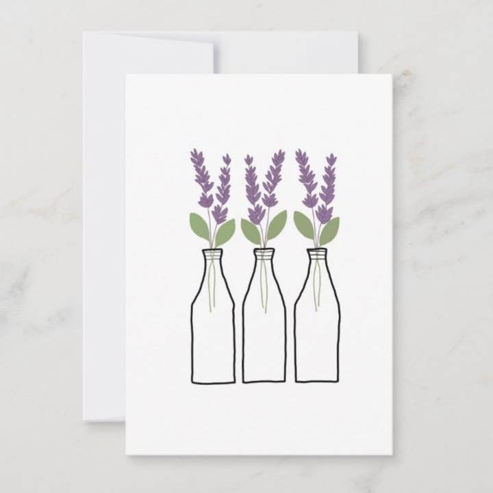Fresh Lavender Card Set for wholesale by Ethel B Designs