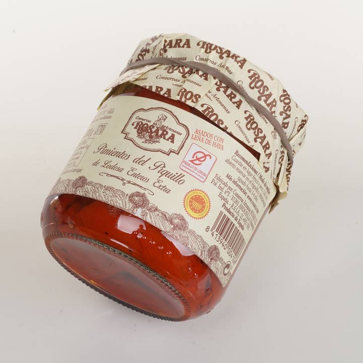 PIQUILLO PEPPER EXTRA 13/18 UDS JAR 370 ml. for wholesale by Conservas Rosara