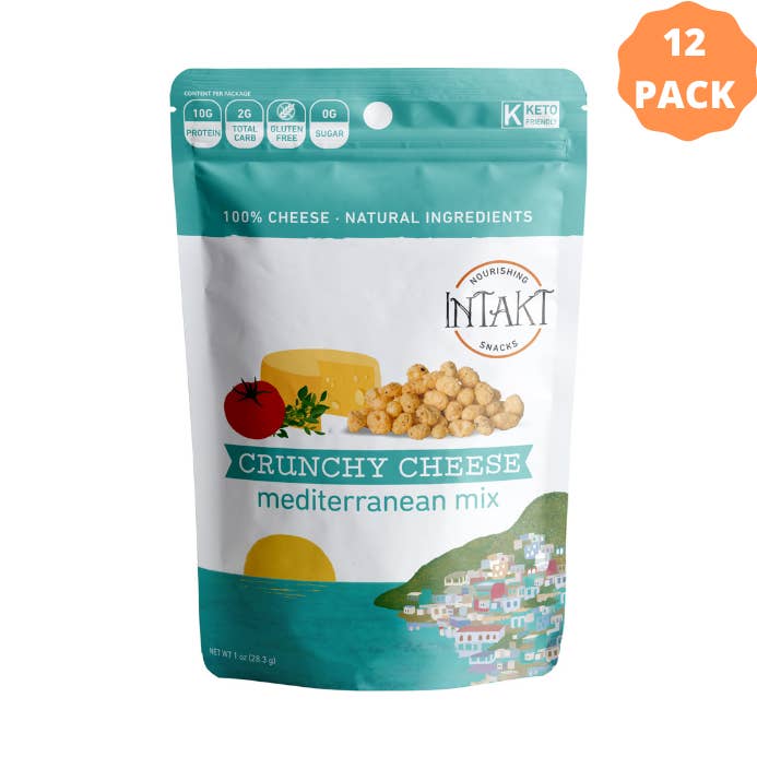 Fromage croustillant Intakt - saveur méditerranéenne pour la vente par Intakt Snacks