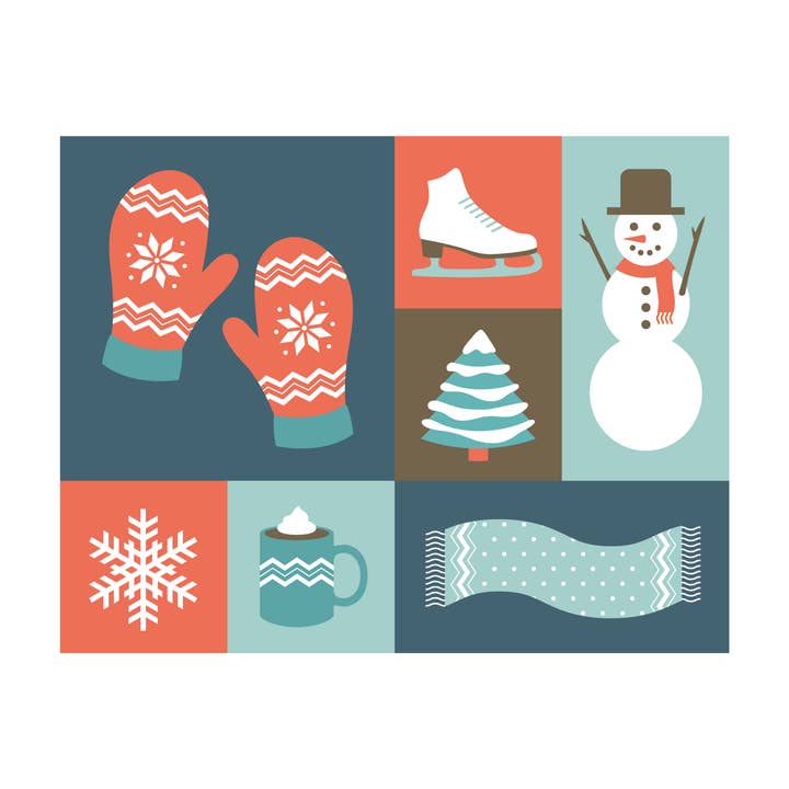 Notes de vacances numériques en boîte : Pays des merveilles d'hiver (8 cartes) pour la vente par Gilah Greetings