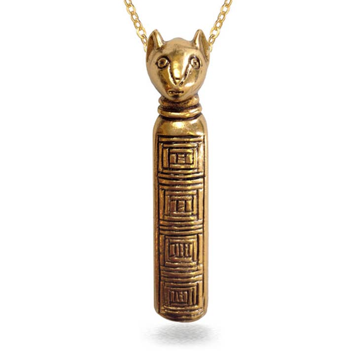 Discoveries, Inc. – wholesale Pendant/charm necklace – Egyptian Mummy Cat Pendant Necklace - Bastet Goddess