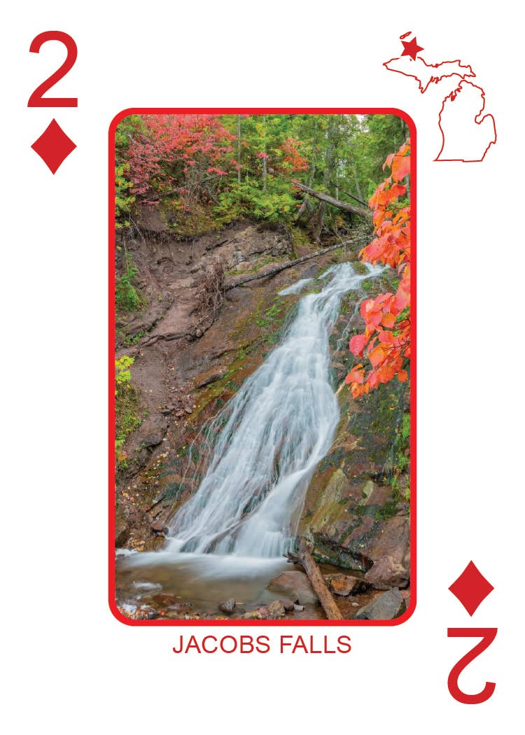 Phil Stagg Photography - Wholesale Playing Cards - WATERFALLS OF MICHIGAN - Playing Cards - Euchre Friendly42