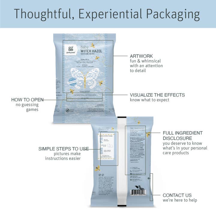 Grab Green - Wholesale Face & Body Wipes - Baby - Baby Witch Hazel Wipes Rosewood 32 Sheets3