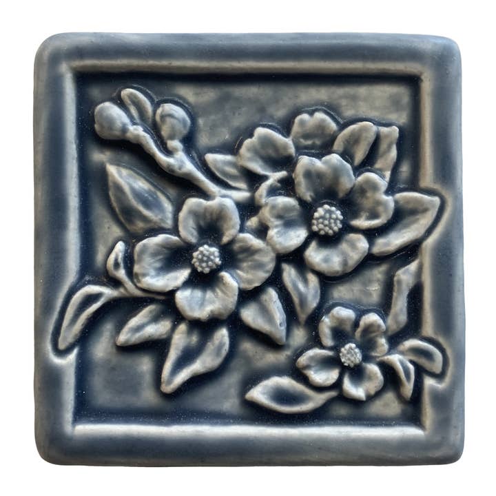 Handgemaakte 4x4" Kornoelje Tegel Lentetuin Tuin voor wholesale door Whistling Frog Tile Inc.