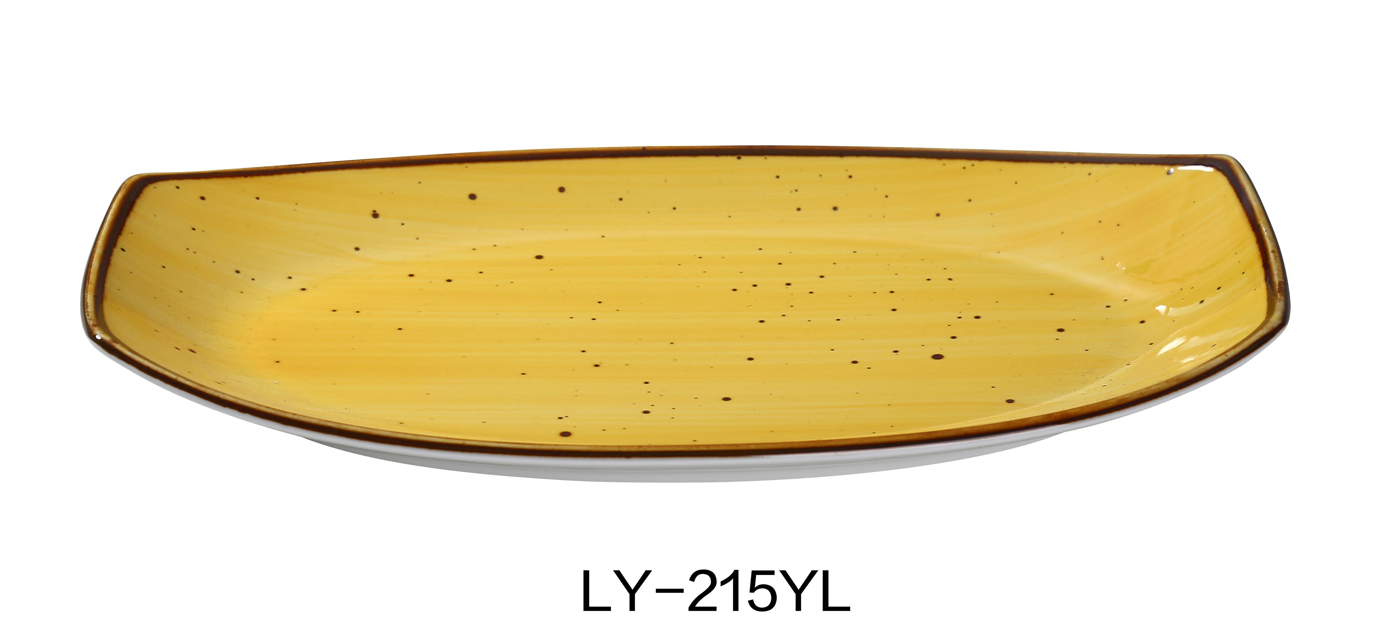 Yanco - Wholesale Dinner Plate - 15" X 8 1/2" X 1 5/8" RECTANGULAR PLATE YELLOW0