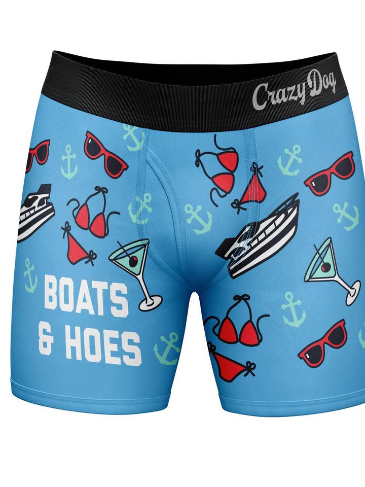 Boats And Hoes Crazy Boxer Briefs Hilarious Underwear Men and other Purchase Wholesale psd. Free Returns & Net 60 Terms on Faire trending on Faire.