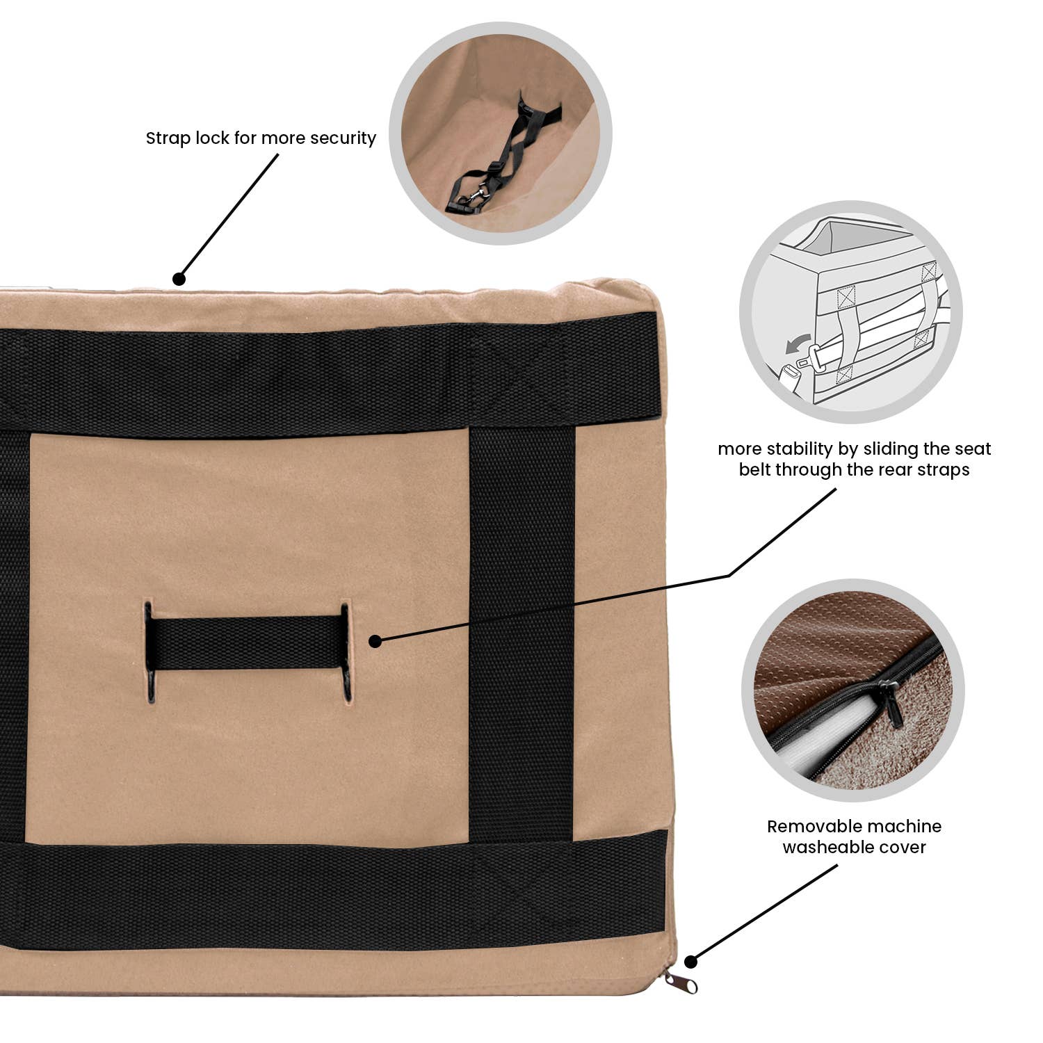 Precious Tails - Wholesale Pet Carrier - Cat/Dog - Precious Tails High Density Foam Pet Booster Seat35