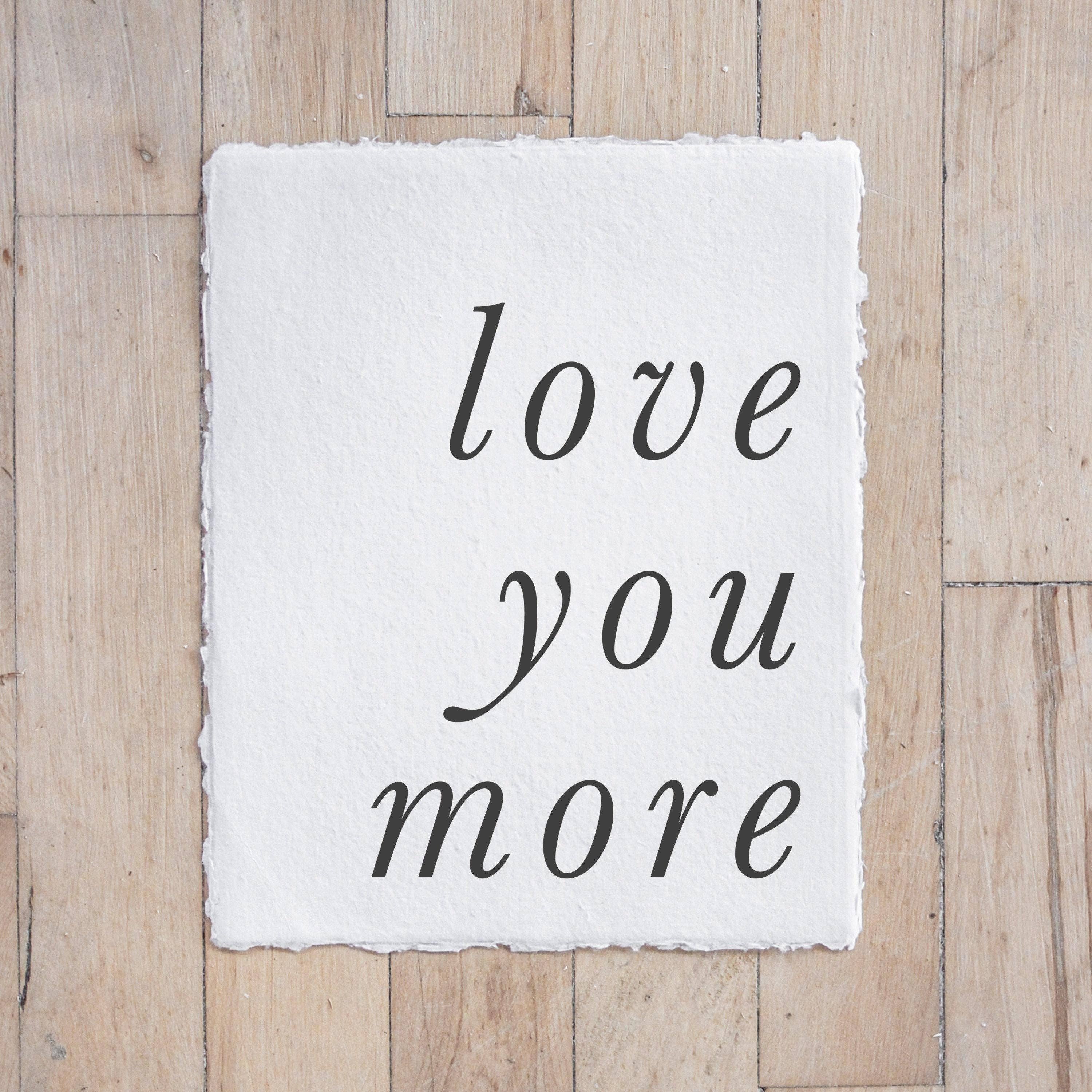 DWELL Home Shoppe - Wholesale Art Print - Glass Table Frames & Cards - I Love You More Than Football2