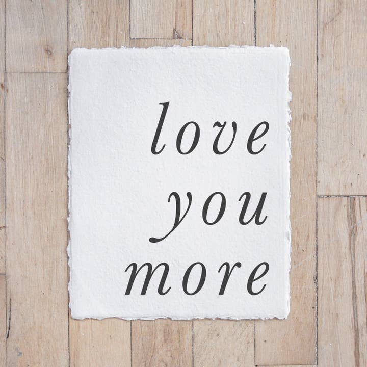 DWELL Home Shoppe - Wholesale Art Print - Glass Table Frames & Cards - I Love You More Than Football2