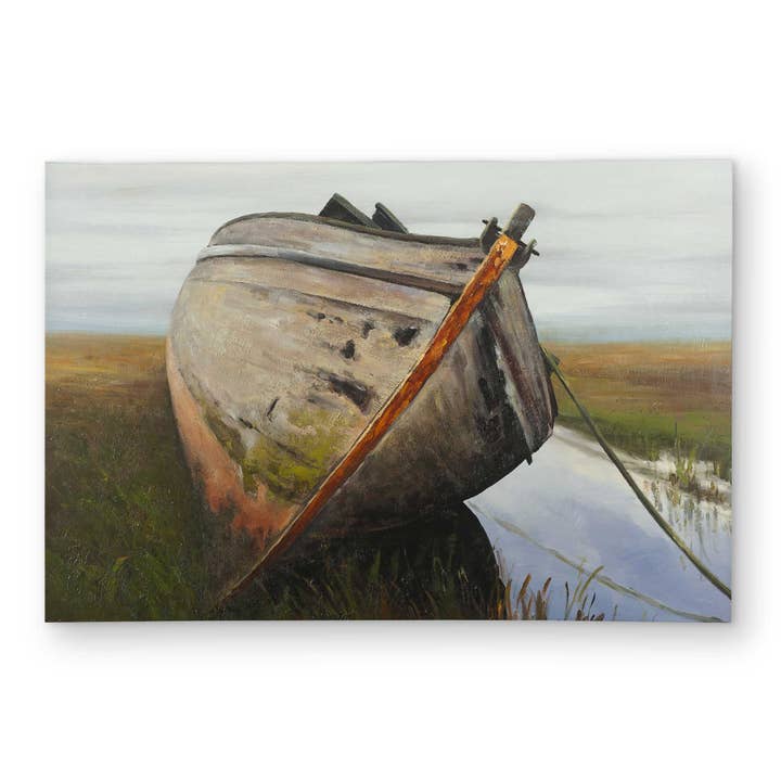 Tapete "Barco Antigo Abandonado num Pântano" | Exterior Contemporâneo por atacado de BEGIN HOME DECOR