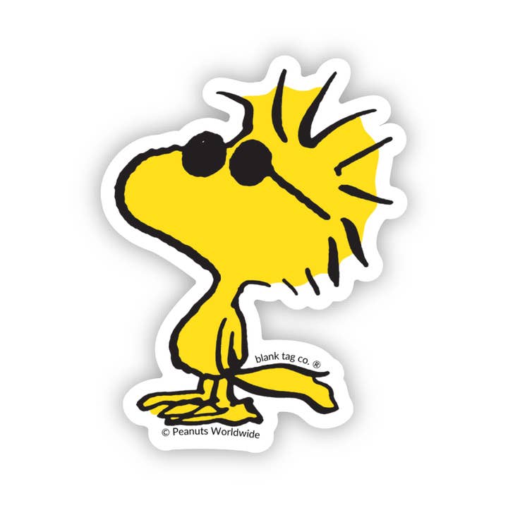 Autocollant Étanche Cool Woodstock Peanuts® pour la vente par Blank Tag Co. Stickers - Waterproof Stickers