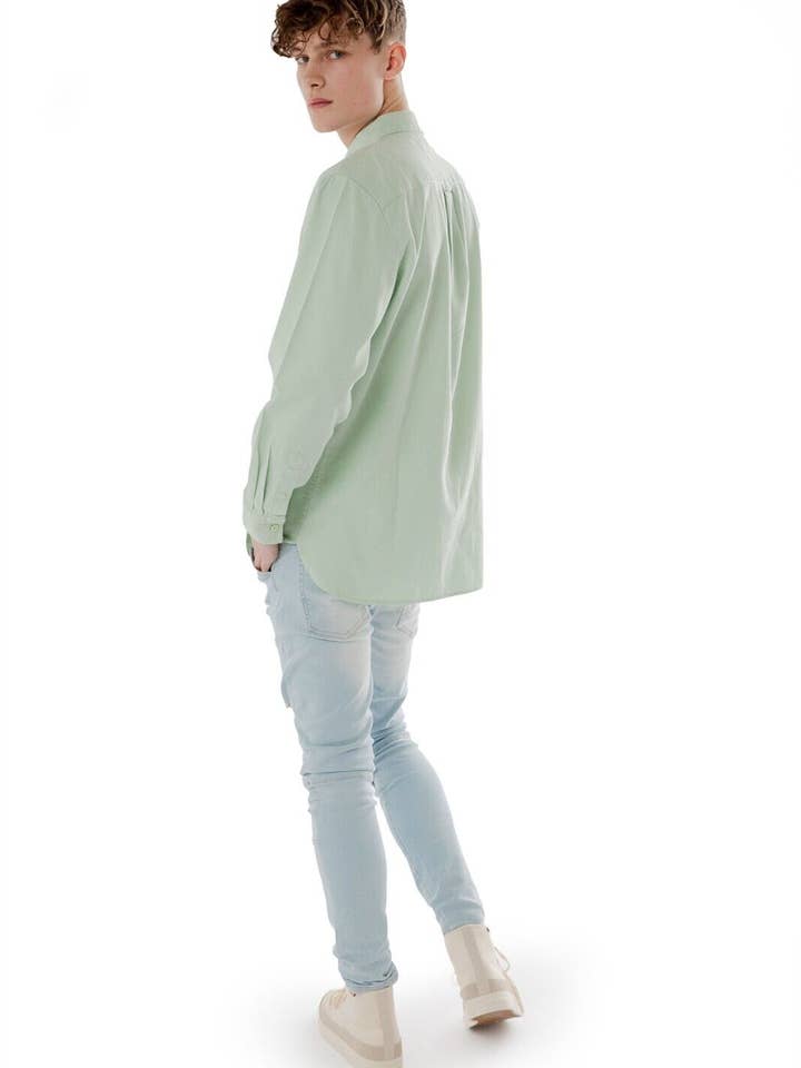 Mens Long Sleeve Shirt for Casual Formal Wear - Pumic Stone for wholesale on Faire2