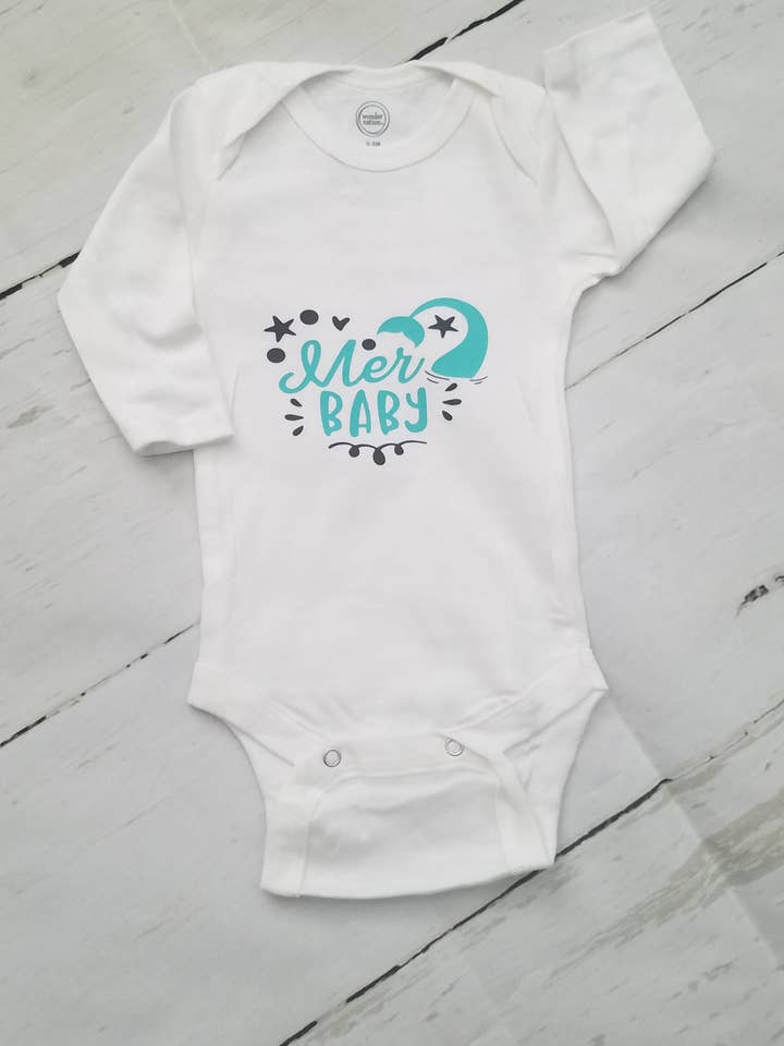 Body infantil Mer Baby por atacado de Creative Otters
