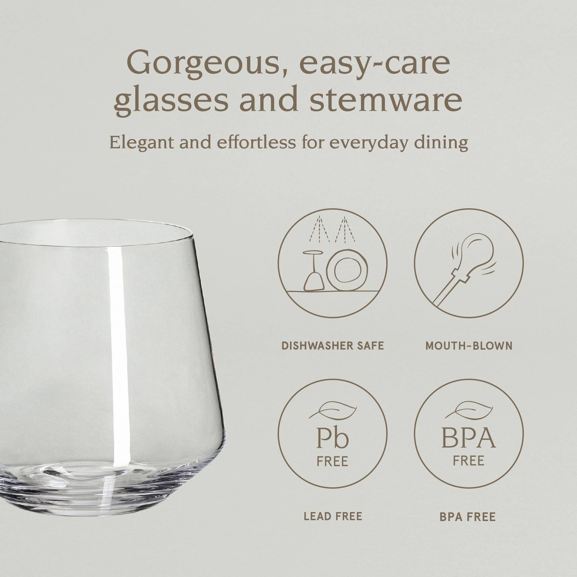 over&back - Wholesale Wine Glass - Modern Mouth-Blown Glassware – Service for 421