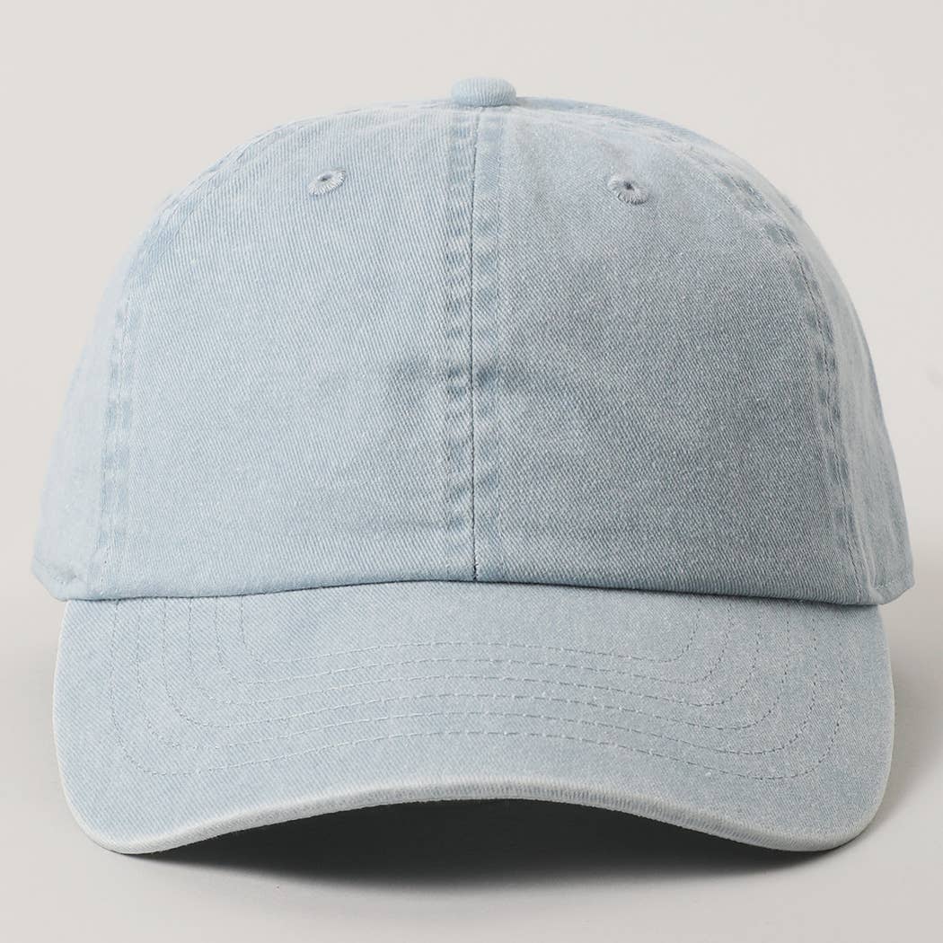 Fashion City - Wholesale Baseball Cap - Women's - Pastel Tone Pigment Dyed Cotton Baseball Dad Cap1
