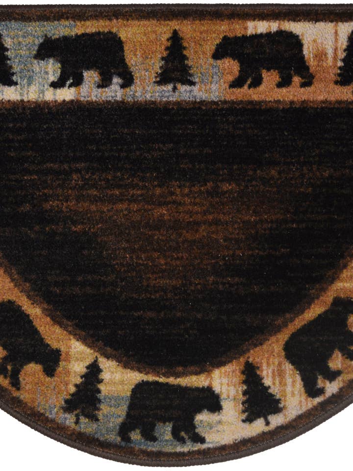 Cozy Cabin Wandering Bear Rustic Area Rug for wholesale by Mayberry Carpet & Rugs