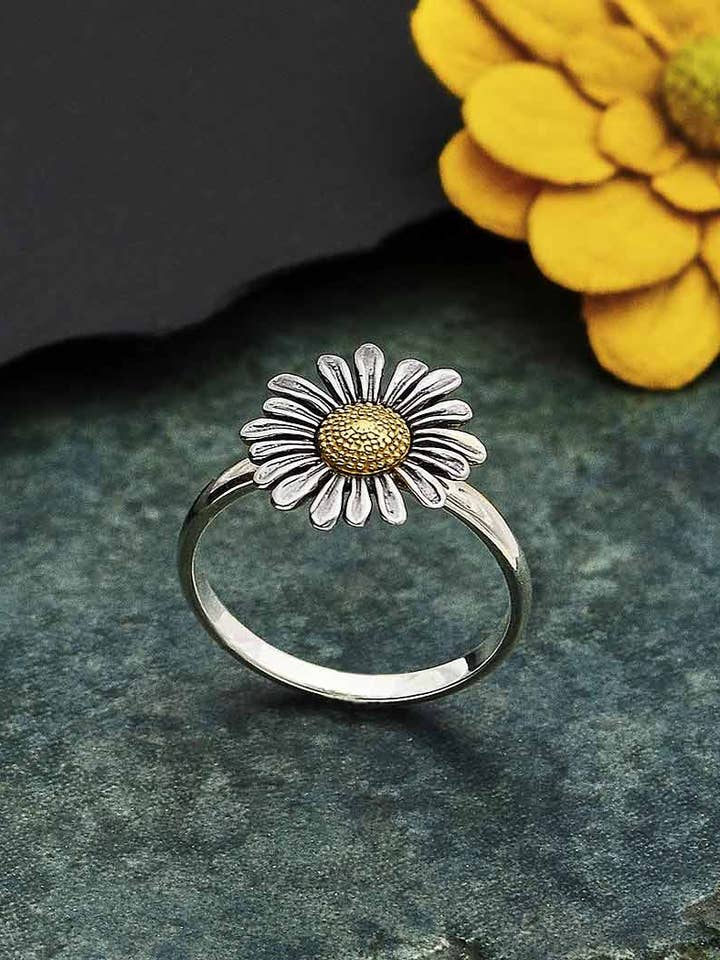 Sterling Silver Daisy Ring with Bronze Center and other Purchase Wholesale daisy dunes. Free Returns & Net 60 Terms on Faire trending on Faire.