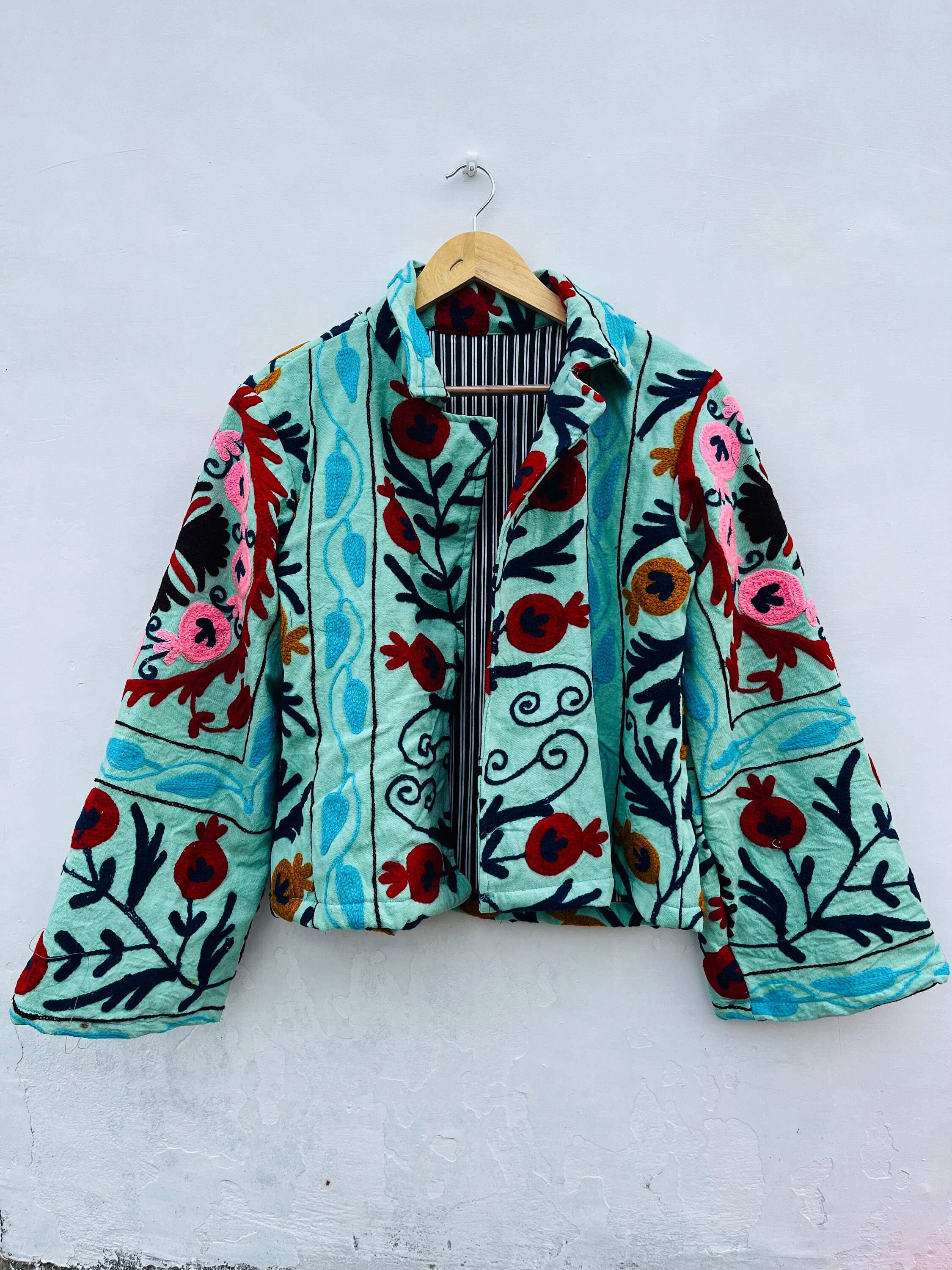 Bhawana Handicrafts – wholesale Jacket – Women's – Suzani Embroidery Quilted Winter Jacket Unisex Coat