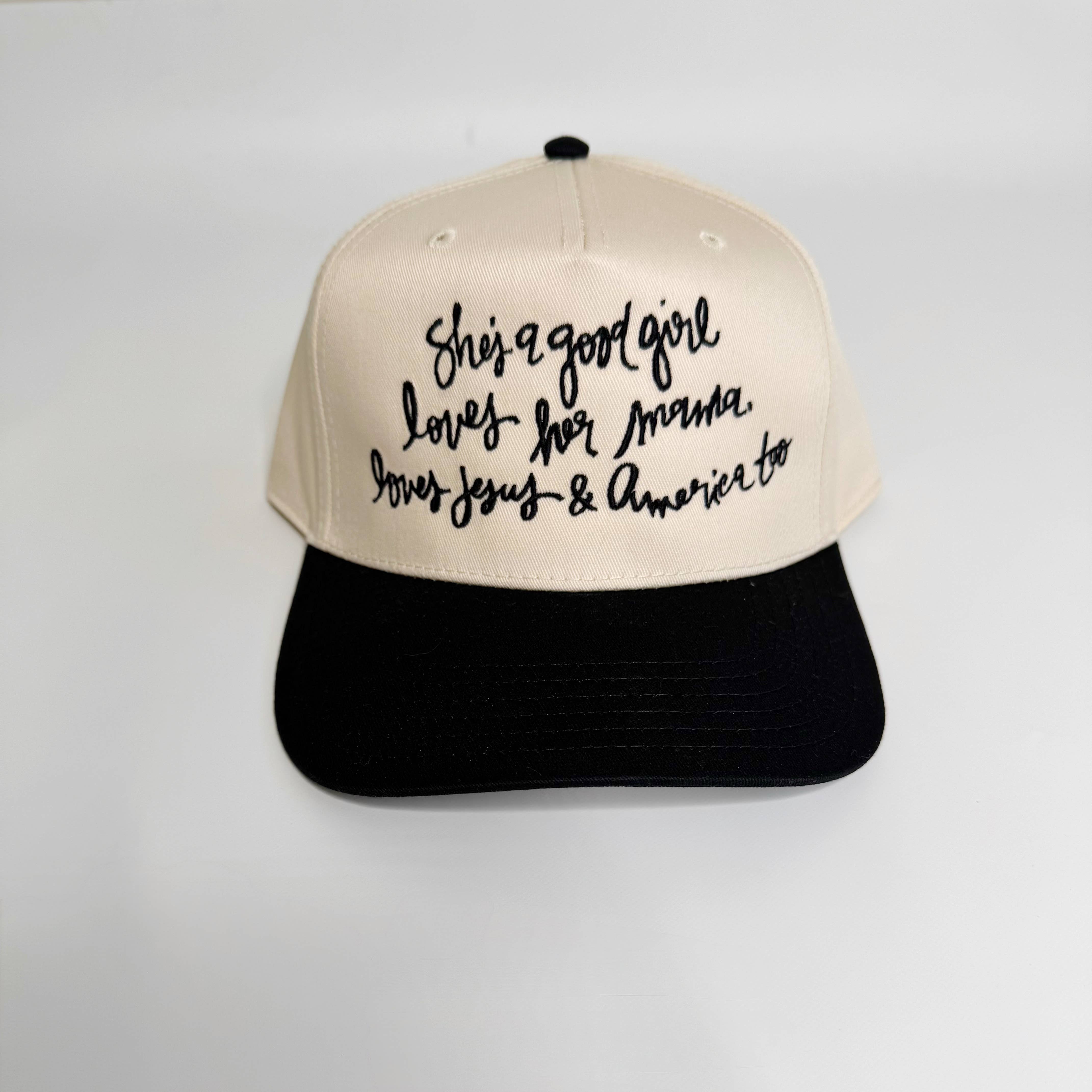 Poppy & Pine – Engroshandel Trucker hat - Dame – Hun er en god pige truckerhat3
