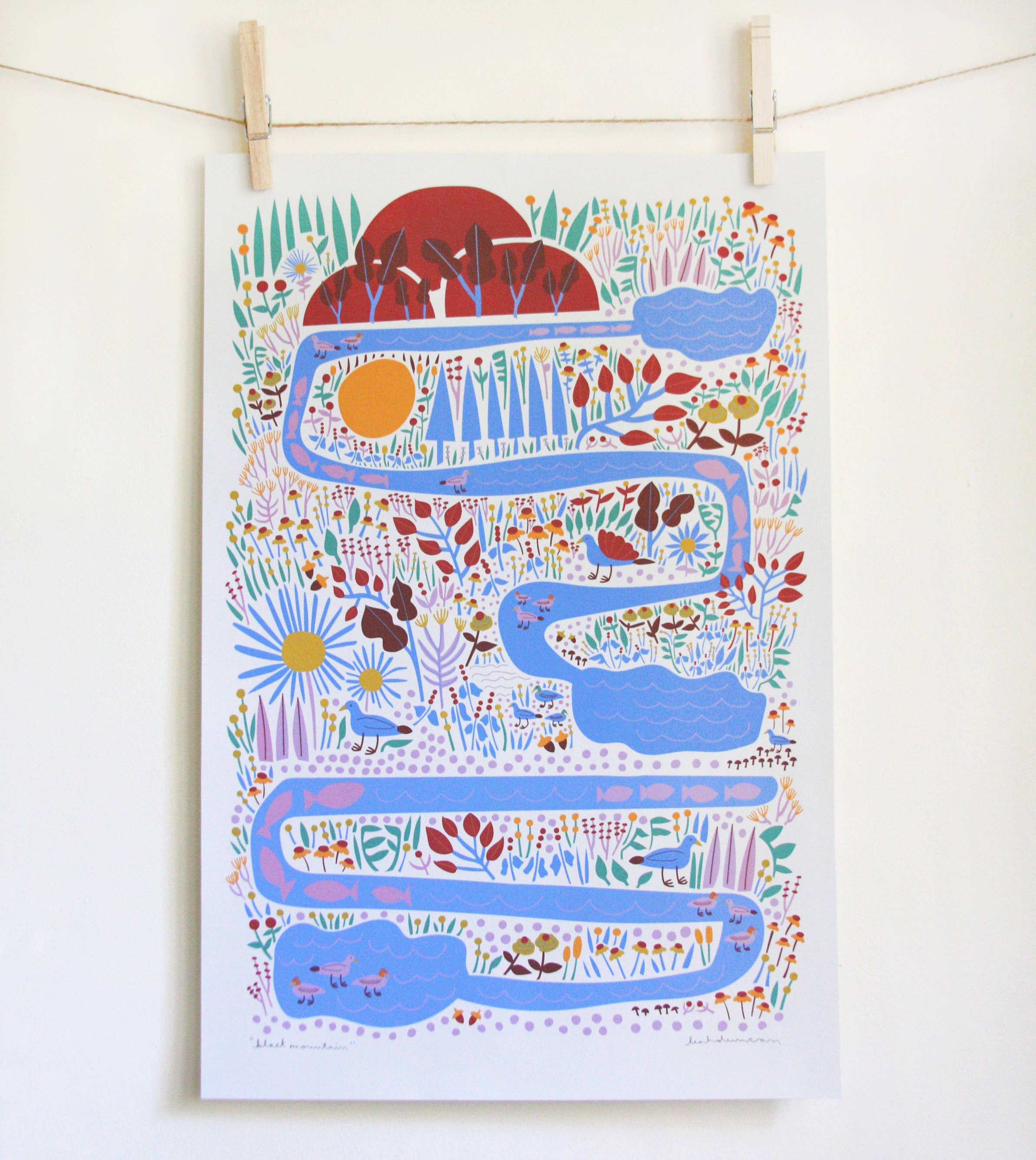 Leah Duncan - Wholesale Art Print - Black Mountain Art Print1