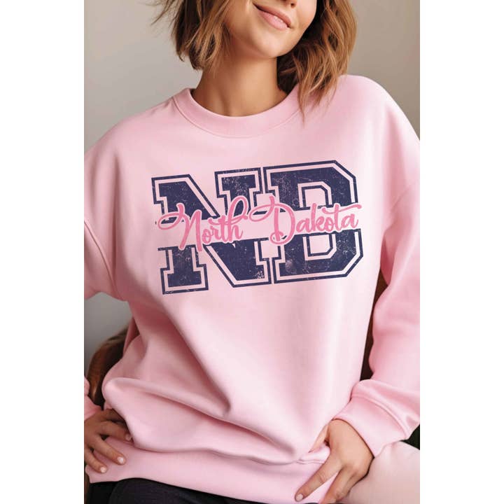 Felpa Grafica ND NORTH DAKOTA per la vendita all'ingrosso da parte di A. BLUSH CO