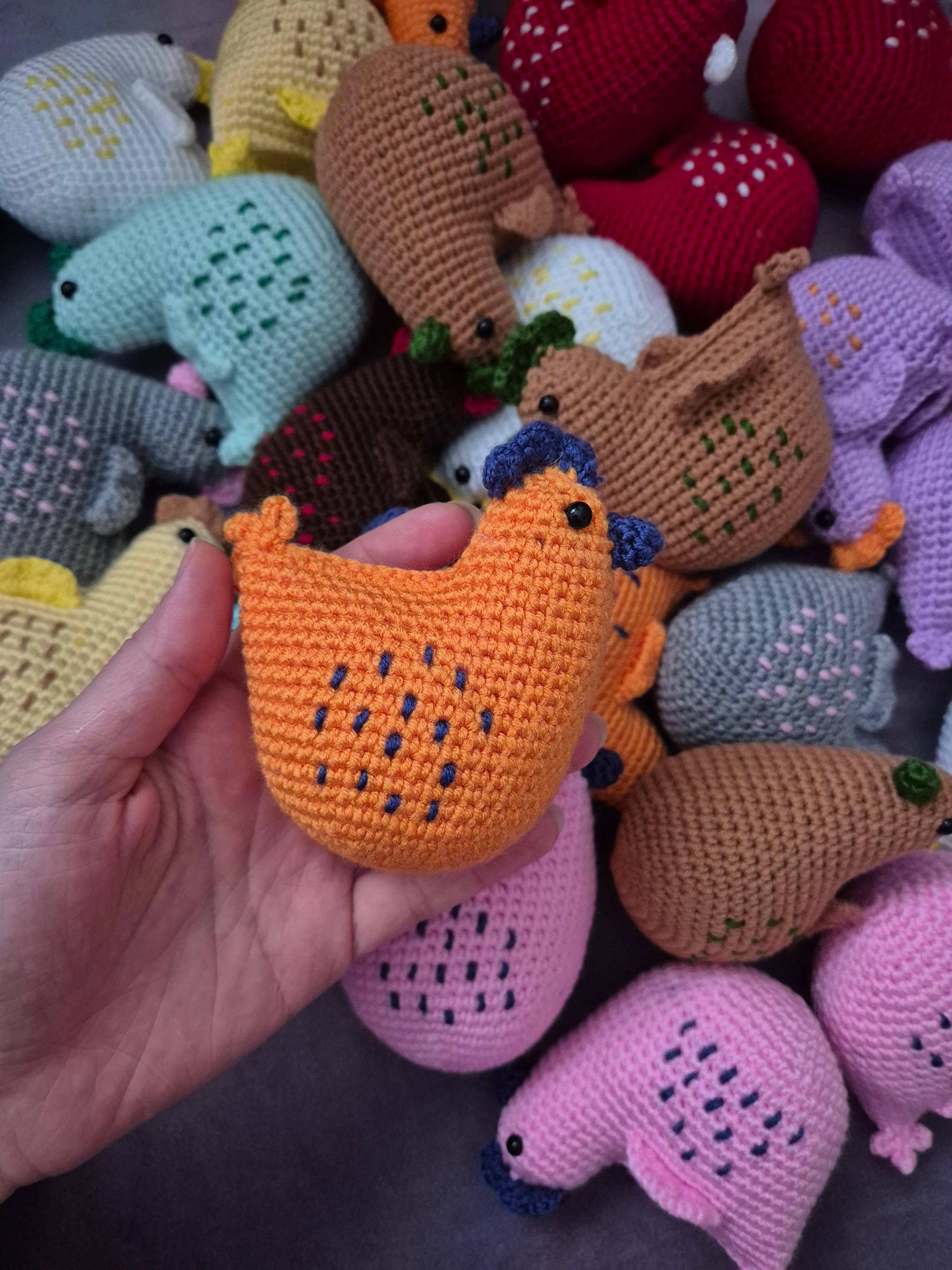 despinacrafting – Großhandel Kuschel-/Plüschtier – Kind & Baby – Häkel-Hühnchenspielzeug, Amigurumi Kuscheltier12