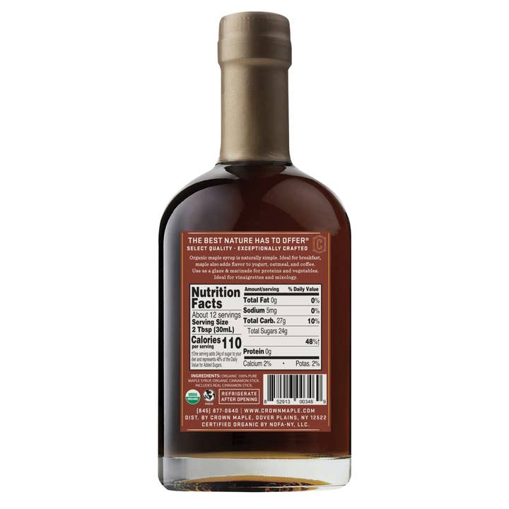 Crown Maple - Wholesale Maple Syrup - Cinnamon Infused Organic Maple Syrup1